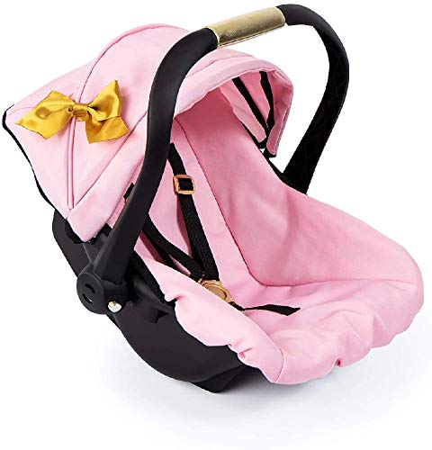 Bayer Design 67990AA Puppen-Autositz EasyGo, Puppenzubehör, passend zu Vario-Puppenwagen, mit Abdeckung, rosa, Gold mit Schleife, 46 cm Bayer Design 67990AA Puppen-Autositz EasyGo, Puppenzubehör, passend zu Vario-Puppenwagen, mit Abdeckung, rosa, Gold mit Schleife, 46 cm von Bayer Design