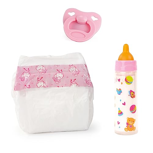 Bayer Design 79201AF Zubehör Set für Puppen: Windel, Magic-Fläschchen und Schnuller, Rosa,weiß Bayer Design 79201AF Zubehör Set für Puppen: Windel, Magic-Fläschchen und Schnuller, Rosa,weiß von Bayer Design