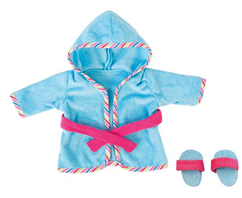Bayer Design 83873AA Puppenkleidung, Bademantel mit Schlappen für Puppen Circa 36-38 cm, Puppenzubehör, blau, rosa, 38cm Bayer Design 83873AA Puppenkleidung, Bademantel mit Schlappen für Puppen Circa 36-38 cm, Puppenzubehör, blau, rosa, 38cm von Bayer Design