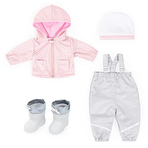 Bayer Design 84200AH Puppenkleidung, Outfits, Anziehsachen Babypuppen, 38-43cm, mehrteilig, Puppenzubehör von Bayer Design