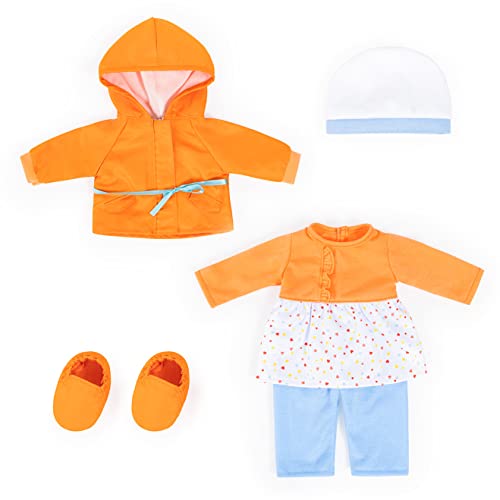 Bayer Design 84200AI Puppenkleidung, Outfit, Anziehsachen Babypuppen 38-43cm, mehrteilig, Puppenzubehör von Bayer Design