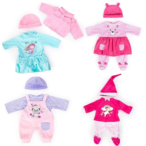 Bayer Design 84600AQ Puppenkleidung, Puppenoutfit 40-46 cm, mehrteilige Puppenanziehsachen, Kleiderset, Puppenzubehör Bayer Design 84600AQ Puppenkleidung, Puppenoutfit 40-46 cm, mehrteilige Puppenanziehsachen, Kleiderset, Puppenzubehör von Bayer Design