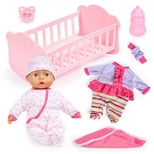 Bayer Design - 93202AE, Anna Cozy Set Babypuppe mit Bett und Zubehör von Bayer Design