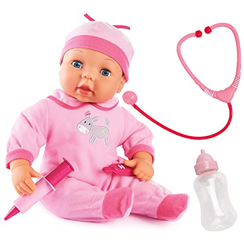 Bayer Design 93877AA Funktionspuppe, Interaktiv, Doktorpuppe mit Zubehör, Schlafaugen, weichem Körper, 38 cm Bayer Design 93877AA Funktionspuppe, Interaktiv, Doktorpuppe mit Zubehör, Schlafaugen, weichem Körper, 38 cm von Bayer Design