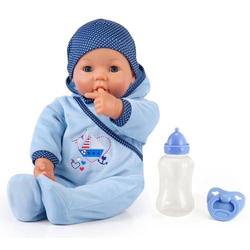 Bayer Design 94683AA -Funktionspuppe Hello Baby Boy mit Zubehör, 46 cm, blau Bayer Design 94683AA -Funktionspuppe Hello Baby Boy mit Zubehör, 46 cm, blau von Bayer Design