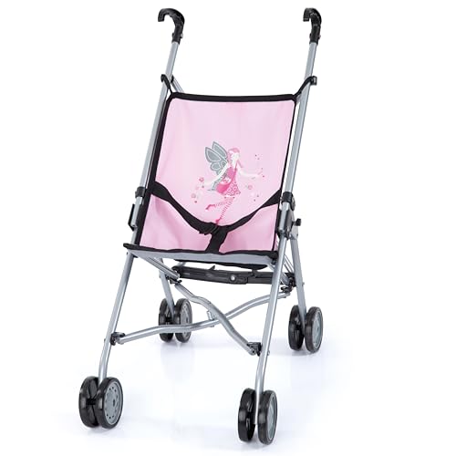 Bayer Design Design 30108AA Puppenbuggy, Puppenwagen, Doppelräder, Gurt, leicht faltbar, aus Metall, rosa, one Size Bayer Design Design 30108AA Puppenbuggy, Puppenwagen, Doppelräder, Gurt, leicht faltbar, aus Metall, rosa, one Size von Bayer Design