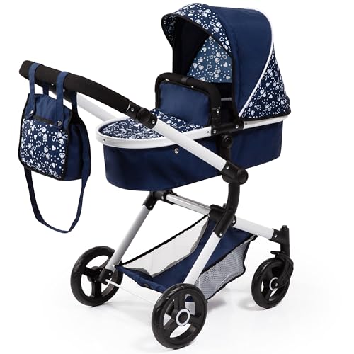 Bayer Design - Kombi Puppenwagen Neo Vario mit Wickeltasche und Einkaufskorb, umwandelbar in einen Sportwagen, höhenverstellbar, modern, 79 x 42 x 86 cm von Bayer Design