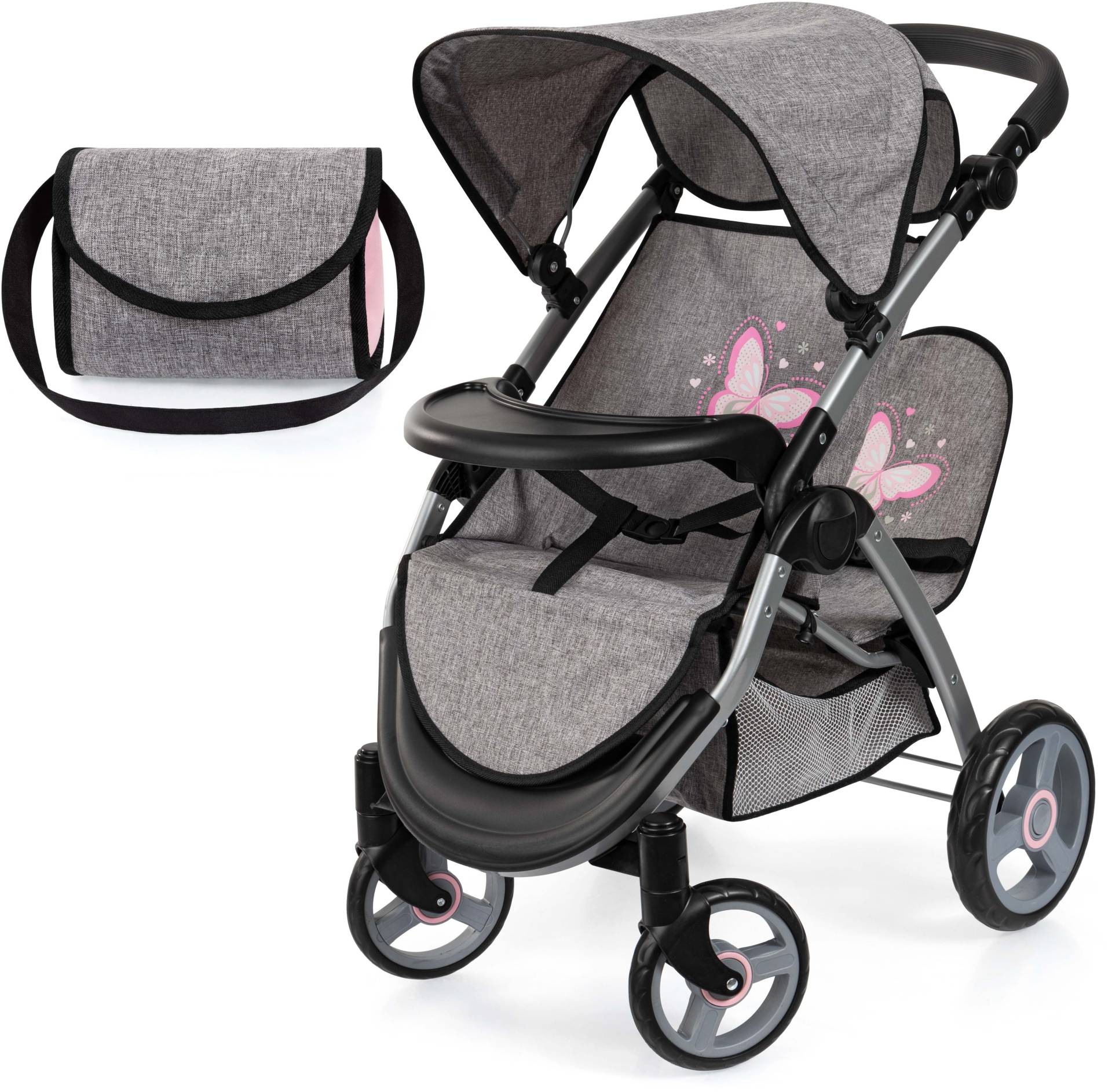 Bayer Design Twin Star Zwillingspuppenwagen, Grau Bayer Design Twin Star Zwillingspuppenwagen, Grau von Bayer Design