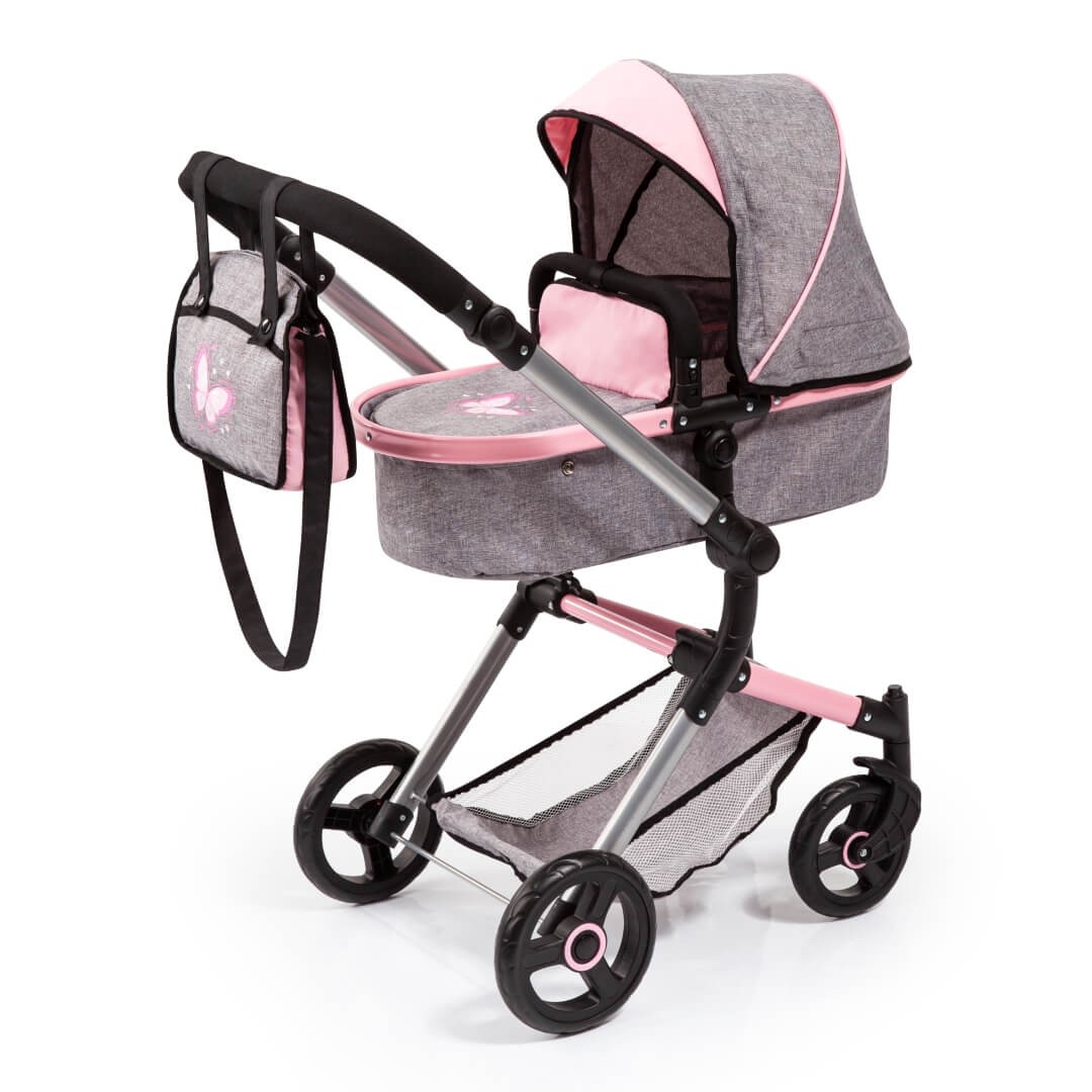 Bayer Kombi-Puppenwagen Neo Vario grau/rosa Bayer Kombi-Puppenwagen Neo Vario grau/rosa von Bayer Design