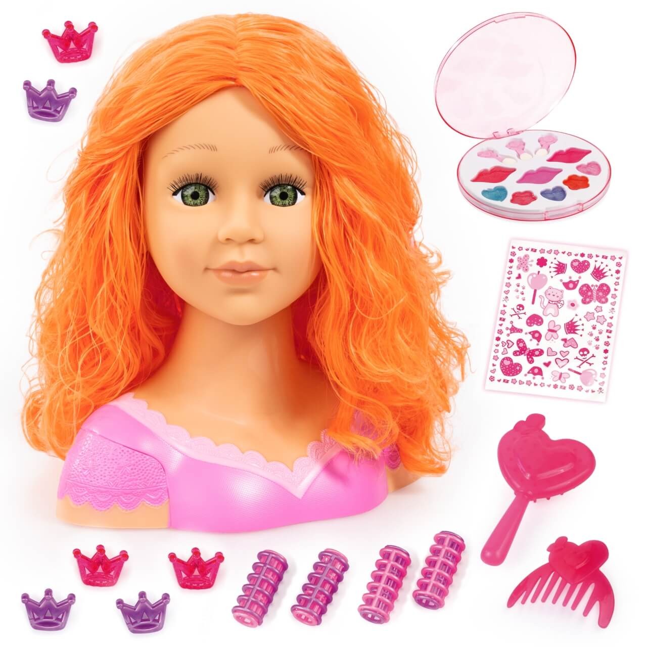 Charlene Super Model, rote Haare- Frisierkopf mit Kosmetik Charlene Super Model, rote Haare- Frisierkopf mit Kosmetik von Bayer Design