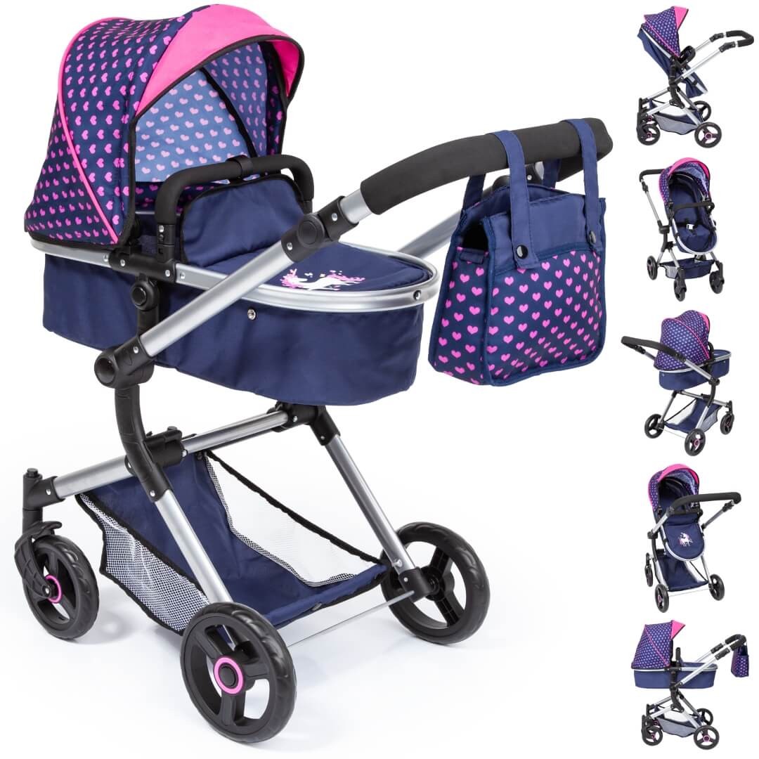 Kombi-Puppenwagen Neo Vario Einhorn Kombi-Puppenwagen Neo Vario Einhorn von Bayer Design