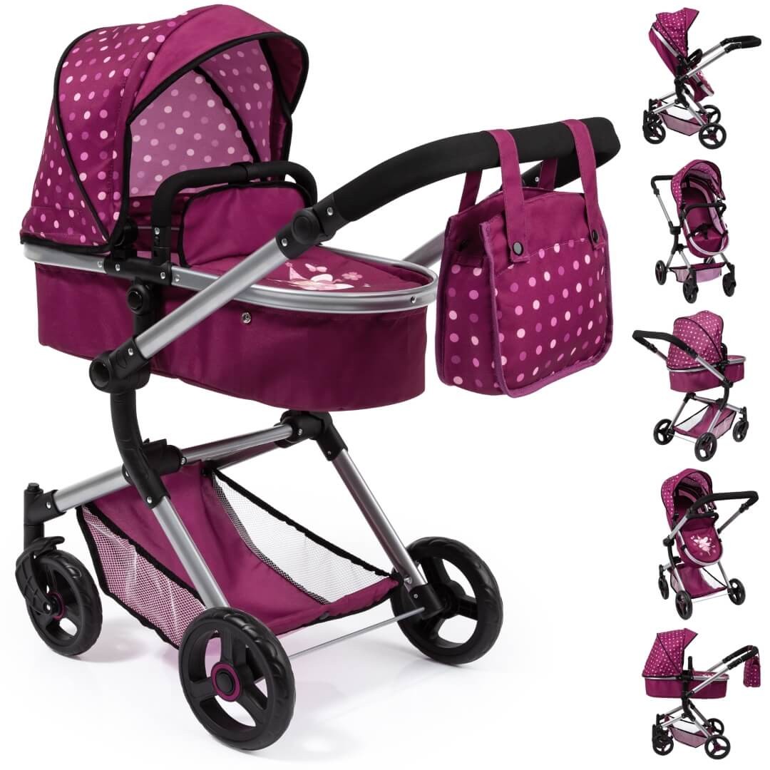Kombi-Puppenwagen Neo Vario bordeaux Kombi-Puppenwagen Neo Vario bordeaux von Bayer Design