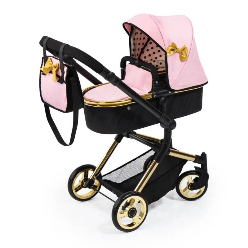 Kombi-Puppenwagen Neo Vario rosa/gold von Bayer Design