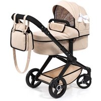 Kombi-Puppenwagen Xeo beige für Puppen bis 46cm von Bayer Design
