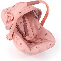 Puppen-Autositz mit Dach, Altrosa von Bayer Design