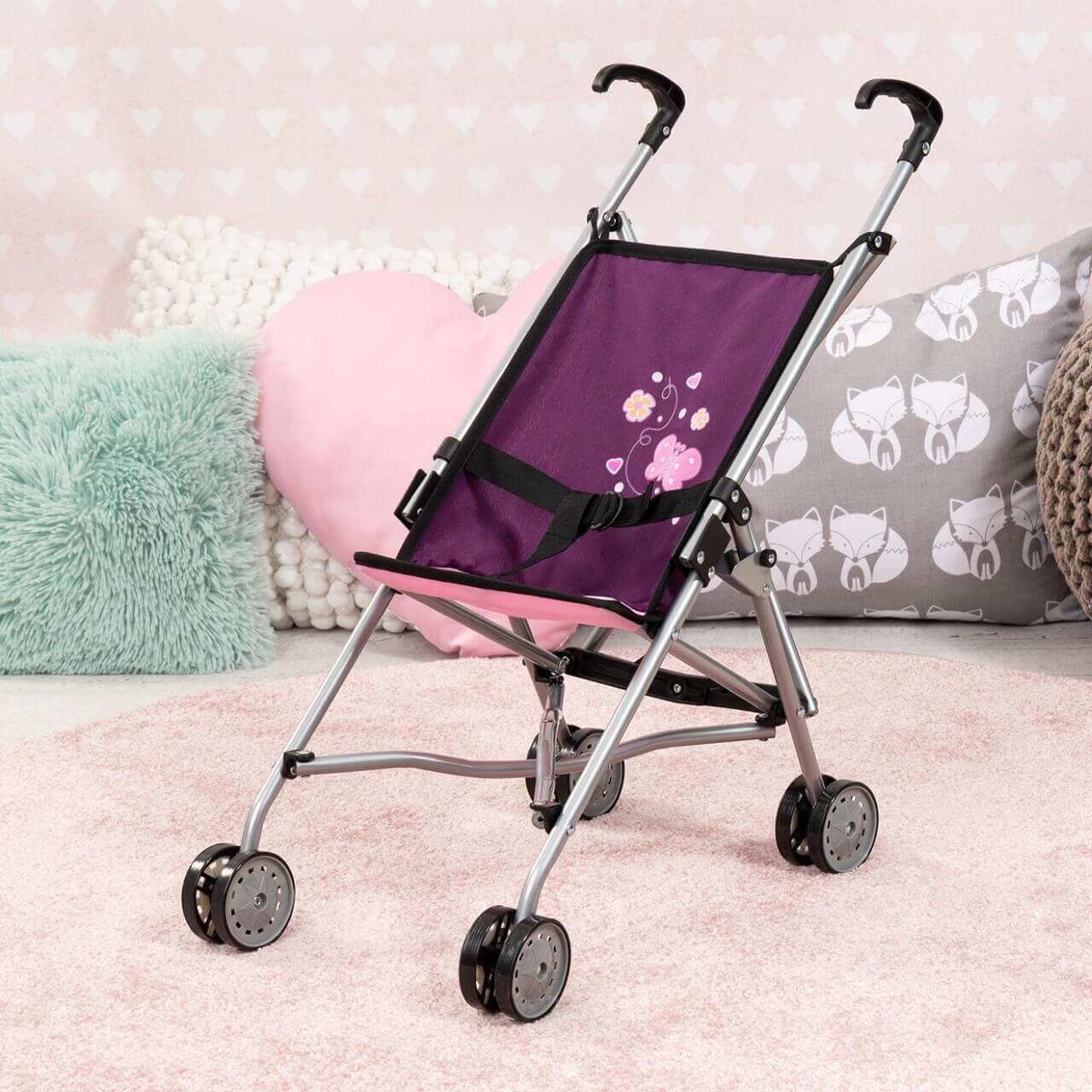Puppenbuggy, Motiv Schmetterling Puppenbuggy, Motiv Schmetterling von Bayer Design