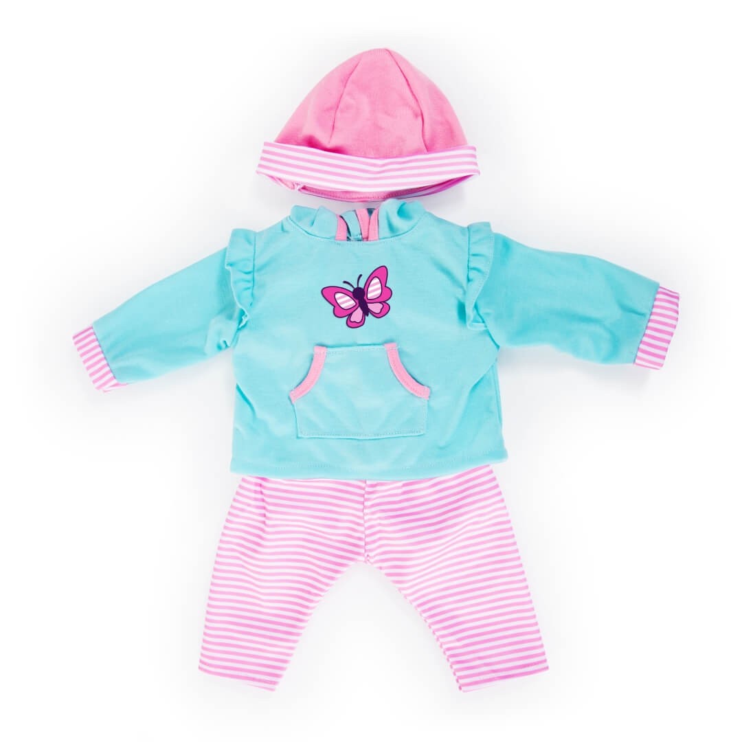 Puppensachenset für Puppen 46cm, türkis/rosa Puppensachenset für Puppen 46cm, türkis/rosa von Bayer Design