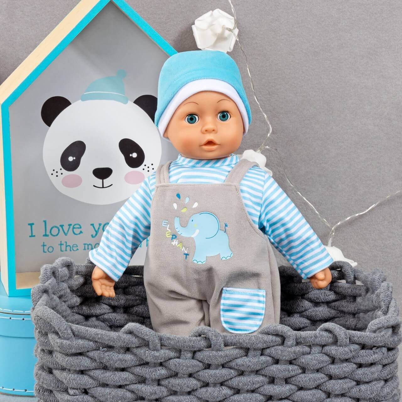 Puppensachenset für Puppen bis 38cm, Motiv Elefant - Puppenkleidung Puppensachenset für Puppen bis 38cm, Motiv Elefant - Puppenkleidung von Bayer Design