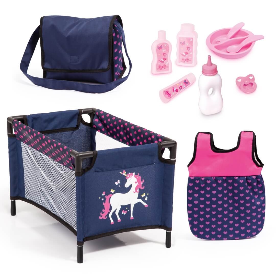 Zubehör-Set für Puppen, Einhorn - Puppenzubehörset Zubehör-Set für Puppen, Einhorn - Puppenzubehörset von Bayer Design