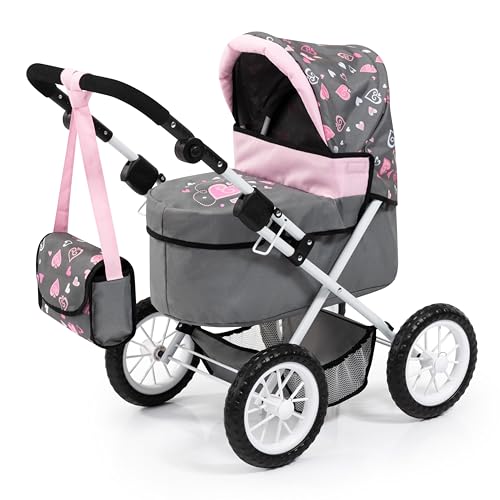 Bayer Design 13019AA Puppenwagen Trendy, mit Tasche, höhenverstellbarer Griff, große Räder, integrierter Korb, faltbar Bayer Design 13019AA Puppenwagen Trendy, mit Tasche, höhenverstellbarer Griff, große Räder, integrierter Korb, faltbar von Bayer