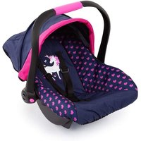 Bayer Design 67954AA - Puppen-Autositz Deluxe Car Seat, mit Dach, Einhorn-Motiv, blau/pink Bayer Design 67954AA - Puppen-Autositz Deluxe Car Seat, mit Dach, Einhorn-Motiv, blau/pink von Bayer