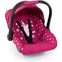 Bayer Design 67967AA - Puppen-Autositz Deluxe Car Seat, mit Dach, Fee-Motiv, bordeaux von Bayer