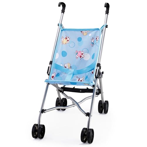 Puppenbuggy, Buggy, Puppenwagen mit intergrierten Sicherheitsgurt, faltbar, leichtes Schieben von Bayer