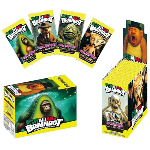 Skifidol Italian Brainrot Trading Card Game – Englische Version – 48 Versiegelte Packs mit je 7 Sammelkarten – Sammelkartenspiel für Kinder, Jugendliche & Sammler (A) von Bayuyi