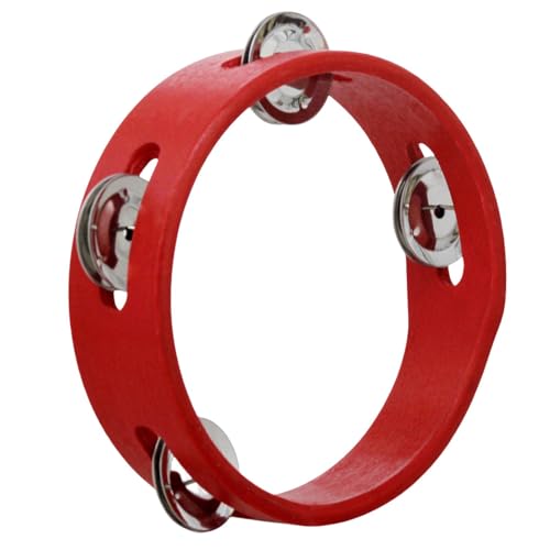 Baby-Tamburin – Kleine Tambourine für Kinder | Handtambourine / Hand-Tambourine für pädagogisches Handinstrument, 15,2 cm (6 Zoll), Metall-Tamburin aus Holz für Kinder von Bbbabeslk