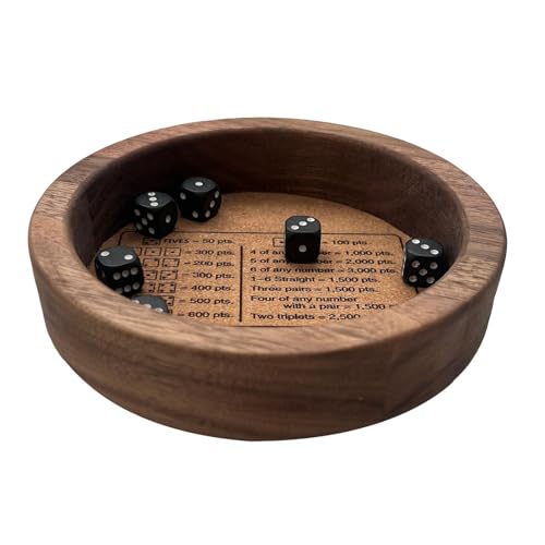 Farkle-Würfeltablett-Spiel, klassisches Farkle-Würfelspiel mit Tablett, Farkle-Würfelspielbegleiter aus, sichere Kanten verhindern, DASS Würfel von Standardspielwürfeln herunterrollen, für Bretts Farkle-Würfeltablett-Spiel, klassisches Farkle-Würfelspiel mit Tablett, Farkle-Würfelspielbegleiter aus, sichere Kanten verhindern, DASS Würfel von Standardspielwürfeln herunterrollen, für Bretts von Bbbabeslk