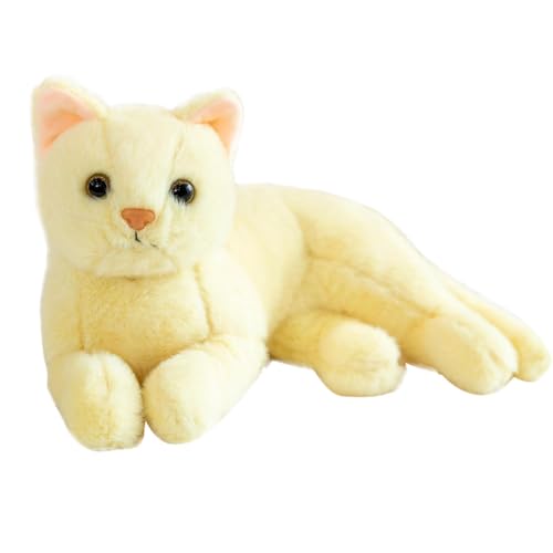 Katzenspielzeug, realistische Plüschtiere, Katzenspielzeug, realistisches Plüschtier, kleines Plüsch-Katzenkissen, Simulationskatzenspielzeug, Kätzchen-Spielzeug von Bbbabeslk