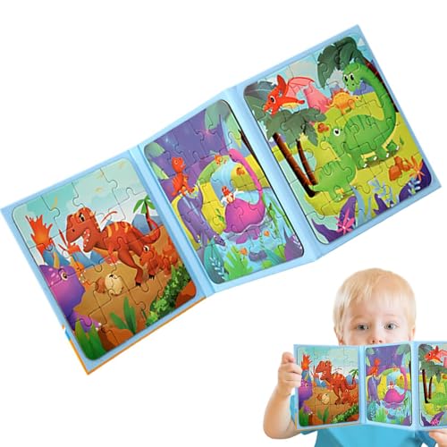 Magnetisches Puzzlebuch für Kinder,Magnetisches Puzzlebuch für Kinder | Interaktives Gehirn-Puzzle-Spielzeug,Puzzlebuch, Kleinkind-Puzzlespiele, Montessori-Vorschul-Lernpuzzlespielzeug für Kinder ab 3 von Bbbabeslk