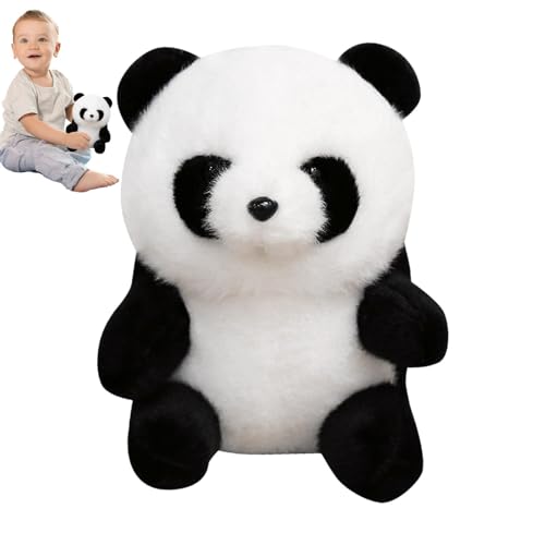 Panda-Panda-Plüschtier, niedliche Plüschtiere, bequem und liebenswert, kreativ, handgefertigt, mit selbstklebendem Band, für Schreibtisch, Zimmer und Sofa von Bbbabeslk