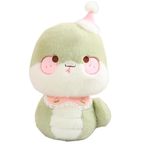 Plüsch-Schlangenpuppe, chinesisches Neujahrs-Plüschtier, Plüschtier, süßes Schlangen-Plüschtier, 27,9 cm (11 Zoll), Plüschtier des Glücks von Bbbabeslk