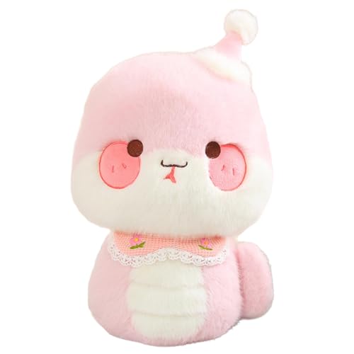 Plüsch-Schlangenpuppe, chinesisches Neujahrs-Plüschtier, Plüschtier, süßes Schlangen-Plüschtier, 27,9 cm (11 Zoll), Plüschtier des Glücks von Bbbabeslk