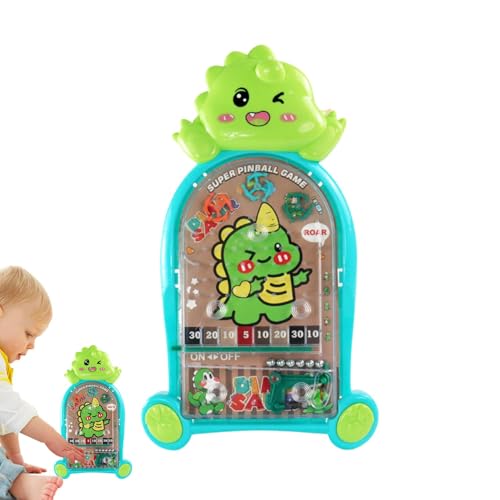 Tragbares Pinballspiel, kleine Pinball-Maschine, Dinosaurier-Pinnball-Spielmaschine, kreatives Spielzeug für Pinball-Spiele, kleine pädagogische PDA-Spielmaschine von Bbbabeslk