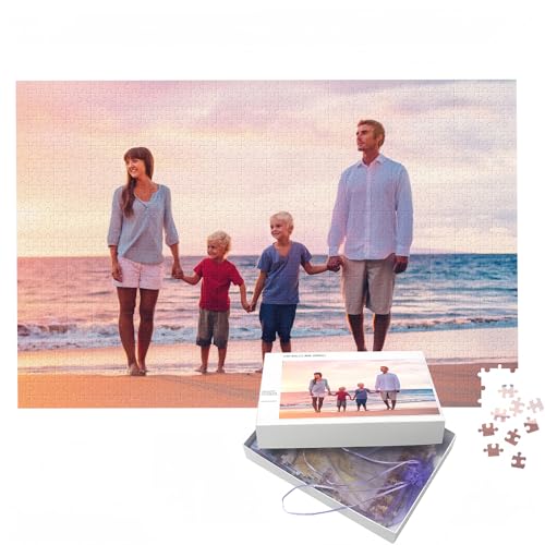 Bbflyper Puzzle Personalisiertes 300 520 1000 Teile,Individuelle Puzzle mit Foto Bild,Hölzern Puzzle Selbst Gestalten,Horizontal-520 Teile von Bbflyper