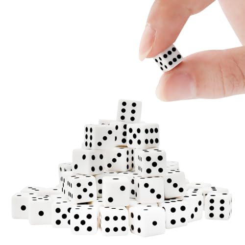 Bbiamsleep Mini-Würfel-Set, 6-seitige Spielwürfel, winzige quadratische Eckwürfel (7 mm), 300 Stück von Bbiamsleep