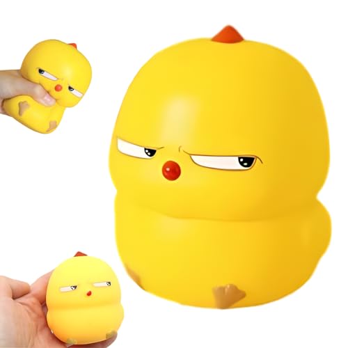 Stressball, Anti Stressball Für Erwachsene Und Kinder, Großer Gelber Stressball Wobble Chicken, Ideal Für Büro, Schule Und Rehabilitation, 13 X 11 cm Stressball, Anti Stressball Für Erwachsene Und Kinder, Großer Gelber Stressball Wobble Chicken, Ideal Für Büro, Schule Und Rehabilitation, 13 X 11 cm von BbiuRer
