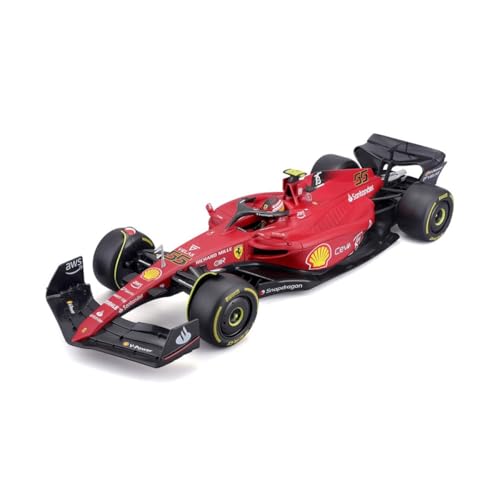 Bburago -BBURAGO-1/18 FERRARI-2022 Formel 1 mit Helm #Leclerc-Neuaute FA 2022 Miniaturauto für Kinder, Maßstabsnachbildung, 16811L von Bburago