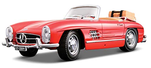 Bburago 18-12049 18-12049-Gold Collezione 1:18 Mercedes Benz 300 SL Touring 1957 rot von Bburago