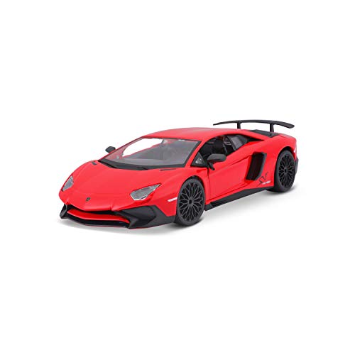 Bauer Spielwaren 18-21079 Lamborghini Aventador SV Coupe Jaguar Modellauto im Maßstab 1:24, rot Bauer Spielwaren 18-21079 Lamborghini Aventador SV Coupe Jaguar Modellauto im Maßstab 1:24, rot von Bburago
