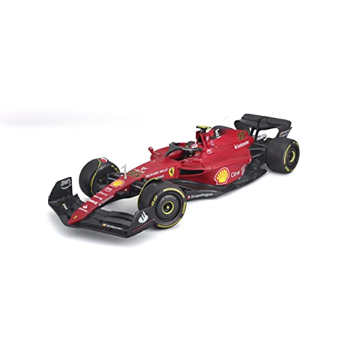 Bburago 1/18 Ferrari-2022 Formel 1-mit Helm #Sainz-Nouveaute FA 2022-Miniaturauto von Bburago