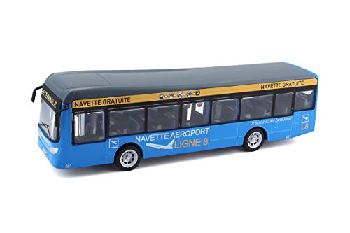 Bburago | City Bus | Shuttle Flughafen mit zu öffnenden Türen | Reproduktion eines Modellautos im Maßstab 1:64 | Rot | Spielzeug für Kinder zum Sammeln | 32103 von Bburago