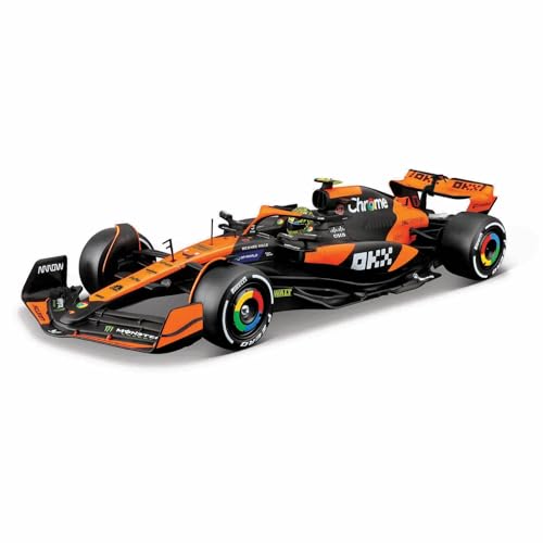 Bburago 1:24 2024 Race McLaren MCL38 mit Figur, Norris #4 von Bburago