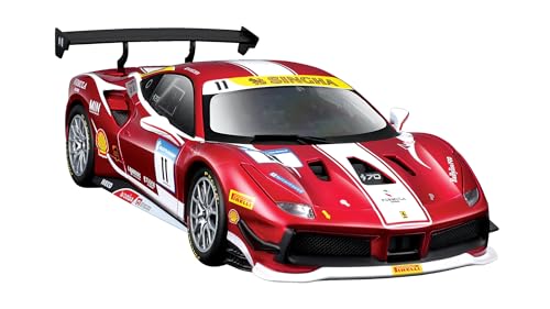 Bburago - 1:24 Bausatz zum Montieren Ferrari Racing – 488 Challenge 2017, Ferrari-Metall-Set zur Montage im Maßstab 1:24, zufällig ausgewählt Bburago - 1:24 Bausatz zum Montieren Ferrari Racing – 488 Challenge 2017, Ferrari-Metall-Set zur Montage im Maßstab 1:24, zufällig ausgewählt von Bburago