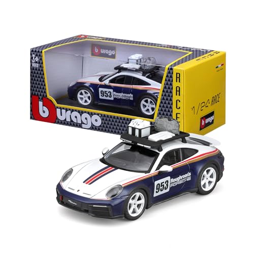 Bburago Porsche 911 Dakar: Modellauto im Maßstab 1:24, Türen beweglich, weiß-blau (18-28029) Bburago Porsche 911 Dakar: Modellauto im Maßstab 1:24, Türen beweglich, weiß-blau (18-28029) von Bburago