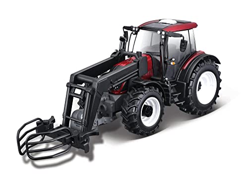 Bburago 1:32 VALTRA Farm Tractor N174 mit Frontlader, Hoch detailliert, mit Frontlader, offener Kabine und authentischer Lackierung, Traktor, Modellauto, Alle Altersgruppen, Unisex Bburago 1:32 VALTRA Farm Tractor N174 mit Frontlader, Hoch detailliert, mit Frontlader, offener Kabine und authentischer Lackierung, Traktor, Modellauto, Alle Altersgruppen, Unisex von Bburago