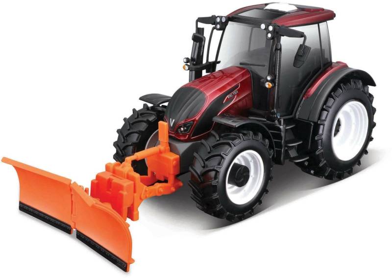 Bburago 1:32 Valtra Farm Traktor N174 mit Schneepflug von Bburago