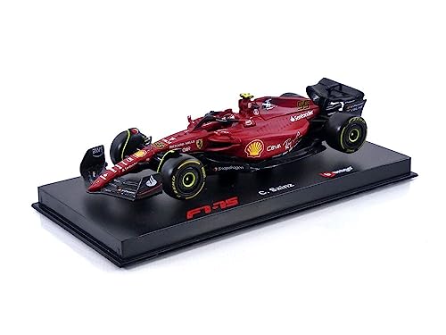 Bburago 1:43 F1 2022 Ferrari F1-75 with Helmet SAINZ, Assorted Colours Bburago 1:43 F1 2022 Ferrari F1-75 with Helmet SAINZ, Assorted Colours von Bburago